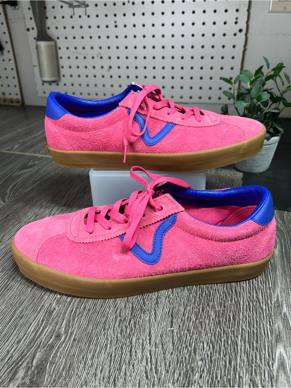 Vans mens sport low Bambino honeysuckle Pink Suede Low-Top Sneakers